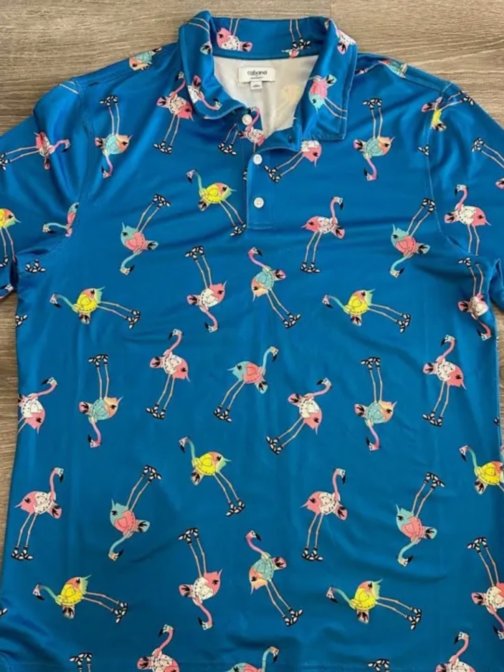 Cabana Crown and Ivy Flamingo Golf Shirt
